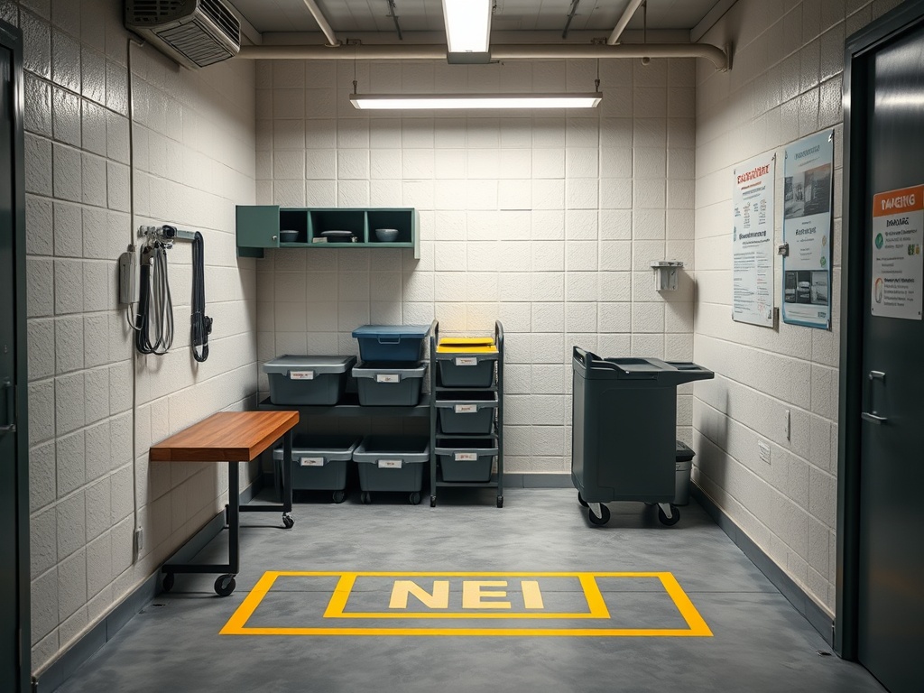 Janitorial closets, shops, and storage rooms that improve efficiency